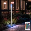 Image de Luminaire d'extérieur à led pour lampadaire d'éclairage de jardin en acier inoxydable dimmer avec télécommande