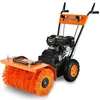 Image de Balayeuse déneigeuse thermique Fuxtec FX-KM196 - avec brosse de balayage, sans embout optionnel