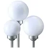 Image de Lot de 3 boules lumineuses décoration prise solaire led IP44 lampe blanche 8h extérieur