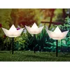 Image de Tige de Jardin Solaire "Bateau en Papier" - Set de 3 - Éclairage Décoratif avec LED Blanc Chaud