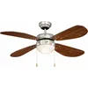 Image de Aireryder - Ventilateur de plafond Classic 105 cm Nickel / Noyer
