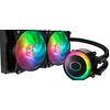 Image de Cooler Master MasterLiquid ML240R RGB Refroidisseur liquide CPU, synchronisation d'éclairage ARGB, conception de pompe premium et 2 ventilateurs MF120R ARGB en occasion ou reconditionné