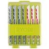 Image de Coffret de 10 lames pour scie sauteuse 102 mm bois - plastique - bimétal RAK10JSB - Ryobi