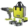 Image de RYOBI Perceuse-visseuse à percussion 18V One+ - 2 Batteries 1.5Ah - 1 Chargeur - R18PD3-215S