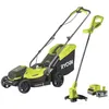 Image de Ryobi - Tondeuse poussée 18V One+ RLM18X33B40 - Batterie 4.0Ah - Chargeur - Coupe-bordures OLT1825M offert