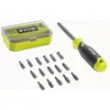 Image de RHSDM1701 Tournevis polyvalent 17 en 1 Poignée ergonomique 16 inserts 25 mm - Ryobi