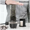 Image de Cafetière à Pression Manuelle InnovaGoods - Gris - 4 tasses - Café moulu - Système de pression manuelle