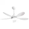 Image de Ventilateur de plafond de 106cm, avec 5 pales de ventilateur en ABS, 6 vitesses, moteur réversible CC, lumière LED 18 W et télécommande pour chambre