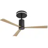 Image de Ventilateur de plafond moteur DC 132 cm avec 3 pales en ABS, 6 vitesses, lumière LED à intensité variable, télécommande, pour salon et chambre à
