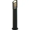 Image de Searchlight Outdoor Posts - Borne d'extérieur à 1 ampoule noire avec diffuseur blanc IP44, E27