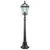 Image de Borne Capri extérieure aluminium marron rustique et verre, IP23 E27 60w maxi