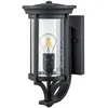 Image de Lampe d'extérieur applique applique lampe de jardin acier verre h 38,8 cm lanterne