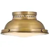 Image de Elstead - Plafonnier lampe de salon plafonnier acier verre laiton d 32,3 cm