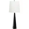 Image de Table Lampe ascension E27 1x40w en acier noir, Polycotton White H: 79cm b: 30 cm Dimmable
