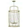 Image de Elstead - Plafonnier suspension suspension lumière métal verre argent d 53,3 cm 4 flammes