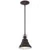 Image de Elstead - East Vale - Mini suspension plafonnier à 1 ampoule, bronze palladien, E27