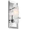 Image de Applique lumineuse acier chromé H 38,1 cm 1 flamme couloir lumière lampe d'escalier