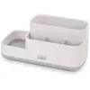 Image de Caddy de salle de bains EasyStore  JosephJoseph Joseph EasyStore  en gris/blanc, avec compartiments organisés, base antidérapante, idéal pour les