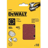 Image de Feuille abrasive Dewalt grain 80 - 115 x 115 mm - 10 pièces - DT3022