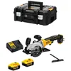 Image de Dewalt - DCS571P2T-QW xr Brushless scie circulaire 115mm 18V 750W   2 x 5 Ah Batteries, chargeur en coffret
