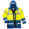 Image de Parka Bicolore Traffic Couleur : Jaune/royal Taille m Portwest