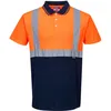 Image de Polo Bicolore Orange/Marine 3XL