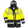 Image de Parka Haute Visibilité Portwest Bicolore Traffic Jaune / Noir l