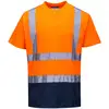 Image de T-shirt bicolore Orange/Marine l
