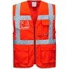 Image de Gilet Hi-vis Executive - Berlin Couleur : Rouge Taille Xl Portwest