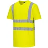 Image de T-shirt aéré bandes hv Jaune l