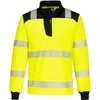 Image de Pw3 Hi-vis Sweatshirt Zippé - Xxl - Jaune/noir Portwest