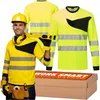 Image de Chemise haute visibilité à manches longues Portwest PW221 Jaune - M - Kingsmill