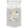 Image de Bougie en pot grand format Signature YANKEE CANDLE VANILLE FUMÉE ET CACHEMIRE 567 g