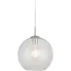Image de Searchlight - Suspension balls 1L Rond métal Chrome avec verre transparent E27 60w max Diam 25cm