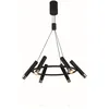 Image de Searchlight - Suspension cylinder 6L Rond métal noire et doré Led 20.4w 1962 Lumens 3000k dimmable