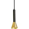 Image de Searchlight - Suspension signal métal noir mat et doré GU10 max 50w