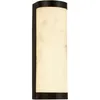 Image de Nile Applique led sdb IP44 clii Metal Noir resine effet marbre 12w 834 lumens 3000k dimmable