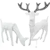 Image de Cerf & biche led blancs Décoration de Noël led Blanc Froid Intérieur ou Extérieur Grand Festif