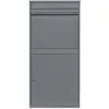 Image de Boîte à Colis xl Anti-vol Grise en Acier Autportante Boîte aux Lettres Murale Colissimo -Grande boîtes jusqu'à 44 x 33 x 30 cm- 100 % Sécurisée