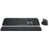 Image de Logitech MX Keys S Combo - Clavier et souris sans fil performants avec repose-poignet, éclairage, défilement rapide, Bluetooth, USB-C, pour Windows/Linux/Chrome/Mac, disposition US International en occasion ou reconditionné