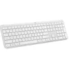 Image de Logitech Signature Slim K950, clavier sans fil, design élégant, saisie sur plusieurs dispositifs, frappe discrète, Bluetooth, multi-systèmes d’exploitation, Windows, Mac, Chrome, US INT'LQWERTY, Blanc en occasion ou reconditionné