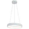 Image de Larissa Lighting - Suspension Luminaire led D400 30W Blanc Sablé zambelis - Blanc chaud - 3000K