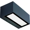 Image de Applique Murale Extérieure LED 26W IP65 Gris Foncé ZAMBELIS - Blanc chaud - 3000K