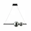 Image de Suspension Luminaire led 11W Variable Noir Mat Zambelis Blanc chaud - 3000K