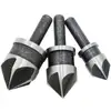Image de Lot de 3 Embouts hss Fraise à Chanfreiner 6,35 12mm/16mm/19mm----Rond