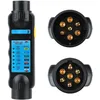 Image de Testeur Remorque 7 Broches, Testeur Prise Remorque 7 Broches, 12V Testeur Feux Remorque Câble Câblage Circuit Outils de Diagnostic, pour Caravan rv