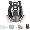 Image de Masque respiratoire intégral, masque facial peint, vapeurs et poussières organiques, deux raccords - Tigrezy
