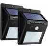 Image de 2 Pack led Solaire à Jardin Lumière sans fil, 20LED Éclairage Exterieur Imperméable Détecteur de Mouvement avec Trois Modes Intelligents, Éclairage