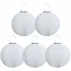 Image de Lot de 5 lampions solaires led d'extérieur étanches,Pour jardin, église, jardin, fête, décoration (blanc, 30 cm) - Lablanc
