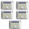 Image de Lot de 5 lampes solaires d'extérieur avec capteur de mouvement     90 led 1200 mAh   Éclairage extérieur étanche à 270°   Convient pour la décoration
